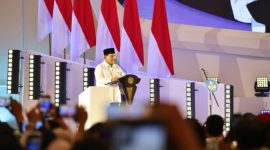 Presiden RI Prabowo Subianto saat menghadiri Puncak Hari Guru Nasional di Velodrome, Jakarta, Kamis (28/11/2024). (Dok Tim Komunikasi Prabowo Subianto)