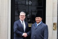 Presiden RI Prabowo Subianto bertemu Perdana Menteri (PM) Inggris Keir Starmer di 10 Downing Street, London, Kamis (21/11/2024). (Dok. Tim Media Prabowo)