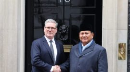 Presiden RI Prabowo Subianto bertemu Perdana Menteri (PM) Inggris Keir Starmer di 10 Downing Street, London, Kamis (21/11/2024). (Dok. Tim Media Prabowo)