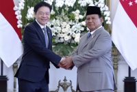 Presiden RI Prabowo Subianto menerima kunjungan resmi kenegaraan dari Perdana Menteri (PM) Singapura Lawrence Wong di Istana Merdeka. (Dok. Tim Media Prabowo)