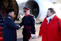 Presiden RI Prabowo Subianto tiba di Bandara Stansted Airport London. (Dok. Tim Media Prabowo)