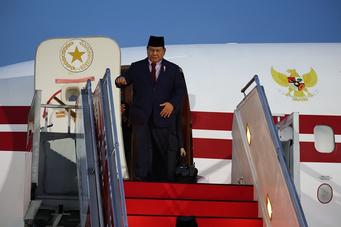 Presiden Prabowo Subianto kembali ke tanah air. (Dok, Tim Media Prabowo)