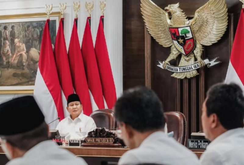 Presiden Prabowo Subianto dalam Sidang Kabinet Paripurna di Kantor Presiden Kompleks Istana Negara, Jakarta, Senin (2/12/2024).(Dok. Tim Komunikasi Prabowo Subianto)