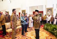 Acara penyerahan Daftar Isian Pelaksanaan Anggaran (DIPA) dan Buku Daftar Alokasi Transfer ke Daerah (TKD) digelar Istana Negara Jakarta. (Dok. Tim Media Prabowo)