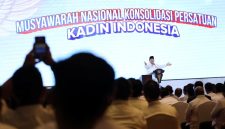 Presiden Prabowo Subianto saat menghadiri Musyawarah Nasional konsolidasi persatuan Kamar Dagang dan Industri (Kadin) Indonesia di Ritz-Carlton Mega Kuningan, Jakarta Selatan pada Kamis (16/1/2025). (Dok. Tim Media Prabowo Subianto)