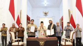 Presiden RI Prabowo Subianto berhasil menggaet investor Qatar dalam penandatangan kesepakatan atau MoU investasi pembangunan 1 juta rumah untuk rakyat. (Dok. Tim Media Prabowo Subianto)