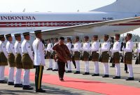 Presiden RI Prabowo Subianto tiba di Bunga Raya Complex, Bandara Internasional Kuala Lumpur, Malaysia. (Dok. Tim Media Prabowo)