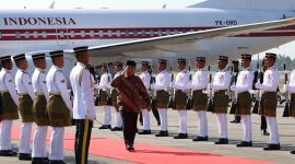 Presiden RI Prabowo Subianto tiba di Bunga Raya Complex, Bandara Internasional Kuala Lumpur, Malaysia. (Dok. Tim Media Prabowo)