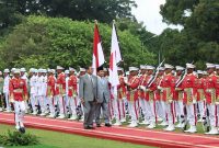 Presiden RI Prabowo Subianto menerima kunjungan Perdana Menteri Jepang Shigeru Ishiba di Istana Kepresidenan Bogor. (Dok. Tim Media Prabowo)