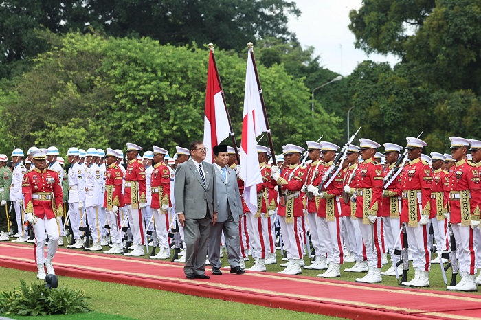 Presiden RI Prabowo Subianto menerima kunjungan Perdana Menteri Jepang Shigeru Ishiba di Istana Kepresidenan Bogor. (Dok. Tim Media Prabowo)