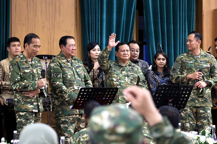 Gala Dinner di Retreat Kepala Daerah di Ruang Makan Nasution, Akademi Militer Magelang, Jawa Tengah. (Dok. Tim Media Prabowo)
