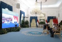 Presiden Prabowo Subianto meresmikan produksi perdana dua lapangan minyak baru: Forel dan Terubuk. (Dok. Tim Media Prabowo)

