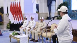 Presiden Prabowo melepas kontingen Indonesia menuju SEA Games 33 dengan pesan ketangguhan dan dukungan penuh bagi atlet yang berjuang di Thailand. (Dok. Tim Media Prabowo)