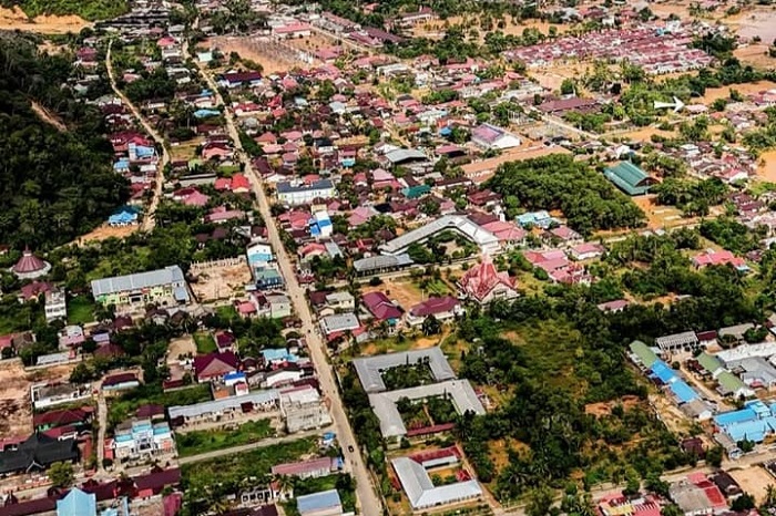 Potret pantauan udara di Tapanuli Tengah, Sumatera Utara. (Instagram.com @bakom.ri)