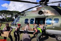 A400, Hercules, hingga 50 Helikopter Dikerahkan untuk Jangkau Wilayah Bencana Terisolir. (Facebook.com @Badan Nasional Penanggulangan Bencana)